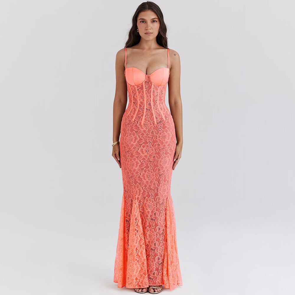 European And American Ins Style Slim Strap Dress