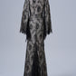 Long Sleeve Round Neck Lace Banquet Dress