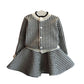 Two-piece Fashion Girls Thick Warm Knitted Sweater