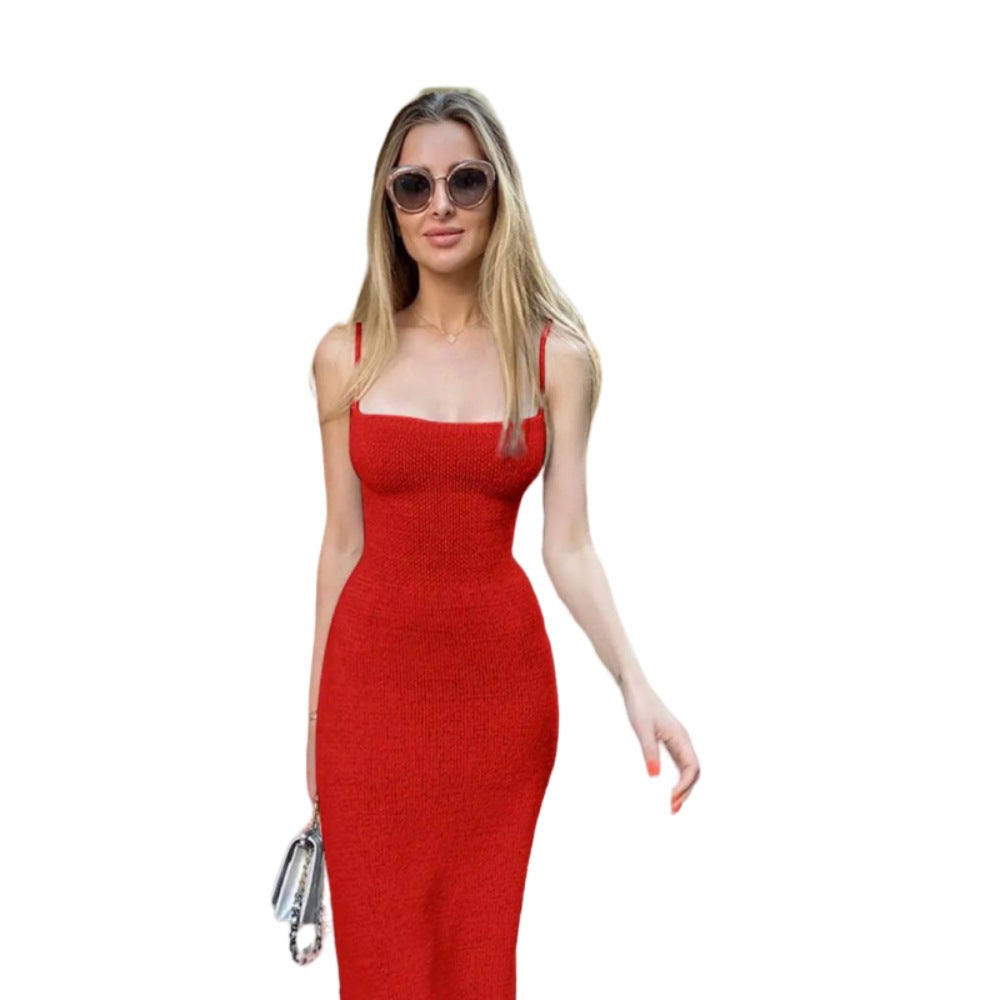 New Women's Summer Bare Back Tied Dress