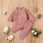 Pull en coton uni sans capuche pour l'automne et l'hiver
