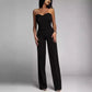 Women's Slim-fit Tube Top Straight Jumpsuit