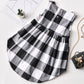 Robe à carreaux simple et décontractée pour fille