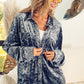 Women's Fashion Long Sleeve Polo Collar Solid Color Loose Shirt