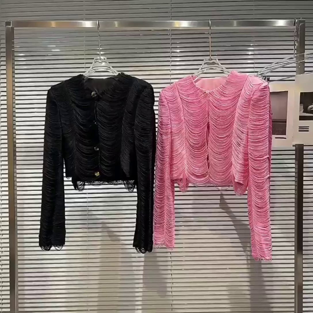 Ladies Fashion Stitching Three-dimensional Jacket Trend