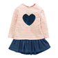 Girls Fashion Patchwork Long Sleeve Dress