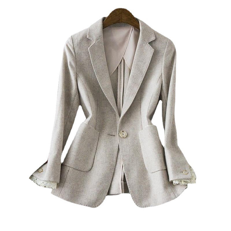 New Autumn Slim-fit Waist-cut One-button Suit