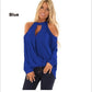 Women's Strapless Halterneck Button Long-sleeved