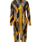 Two-piece Long Sleeve Printed Turtleneck Suit Women