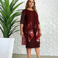 Women's Knitted Lace Cloak Dress