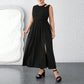 Split Dress Vest Sleeveless Stitching Dress