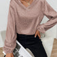 Women's New V-neck Pullover Leopard Print Shirt