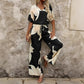 Printed Fashion Polyester Women's Suit