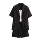 Plus Size Suit Two Piece Fat Mm Small Suit Jacket