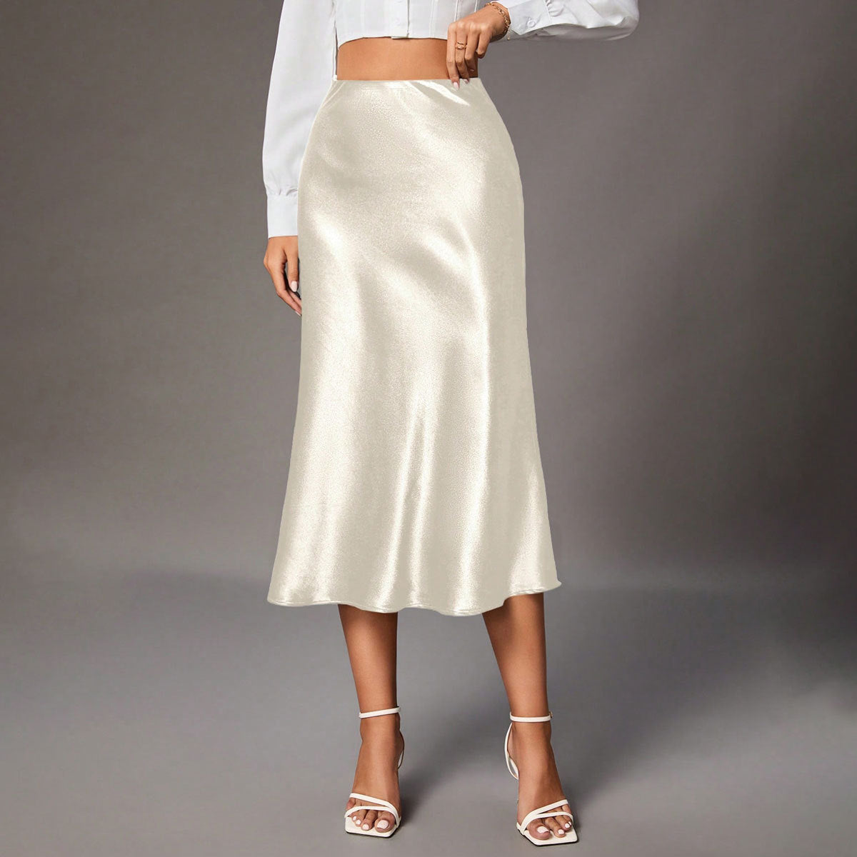 High-Grade Small Artificial Silk European And American Skirt