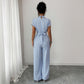 Women's Waist-Cinched Loose Sleeveless Jumpsuit
