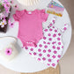 Vêtements pour enfants, combinaison tendance pour bébé, manches à volants, imprimé