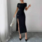 Women's Slim-fit Short-sleeve Dress