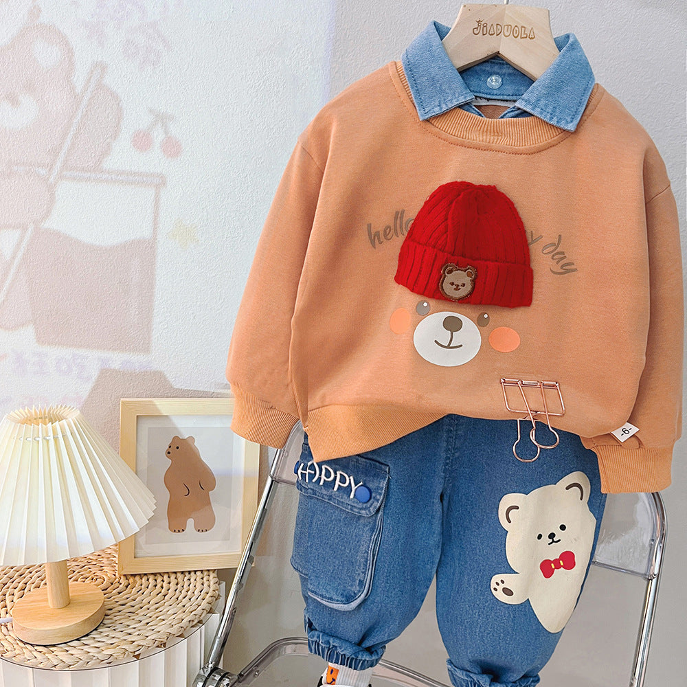 Spring And Autumn Children's Split Suit