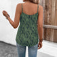 Stylish And Elegant Sleeveless Camisole With A Printed Design
