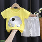 Ensemble à manches courtes pour enfant en pur coton
