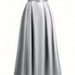 Women's High Waist Pure Color Skirt