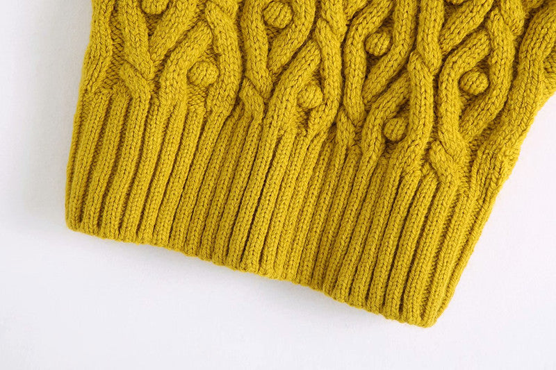 Women's Casual Lace Fungus Sleeveless Sweater