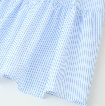 Summer Stripes Sleeveless Sling Dress