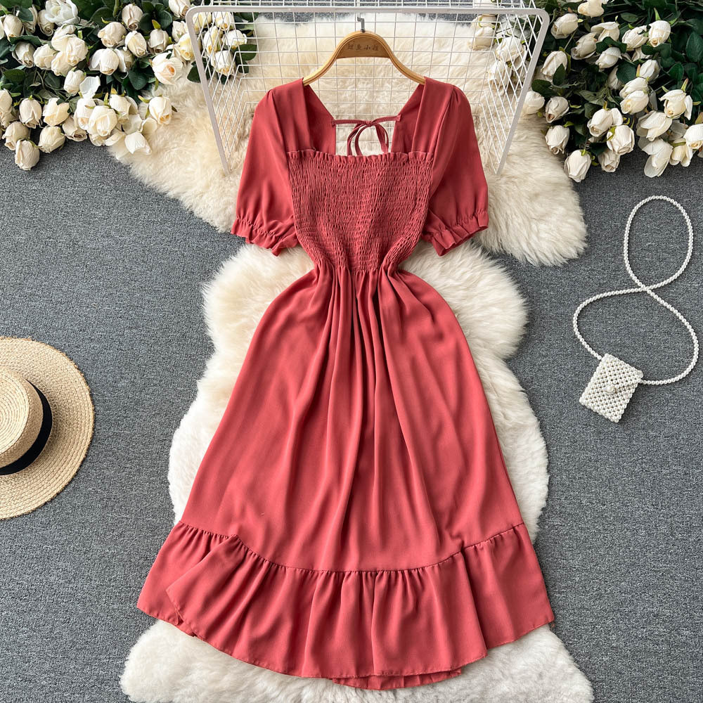 French-style Vintage Platycodon Fairy Dress New Gentle Summer Design