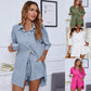 New Fashion Single-breasted Shirt Solid Color Casual Loose Outfit Women