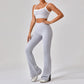 Combinaison de sport de plein air moulante à bretelles spaghetti pour femmes, couleur contrastée, style européen et américain