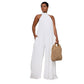 Combinaison ample en mousseline de soie pour femme