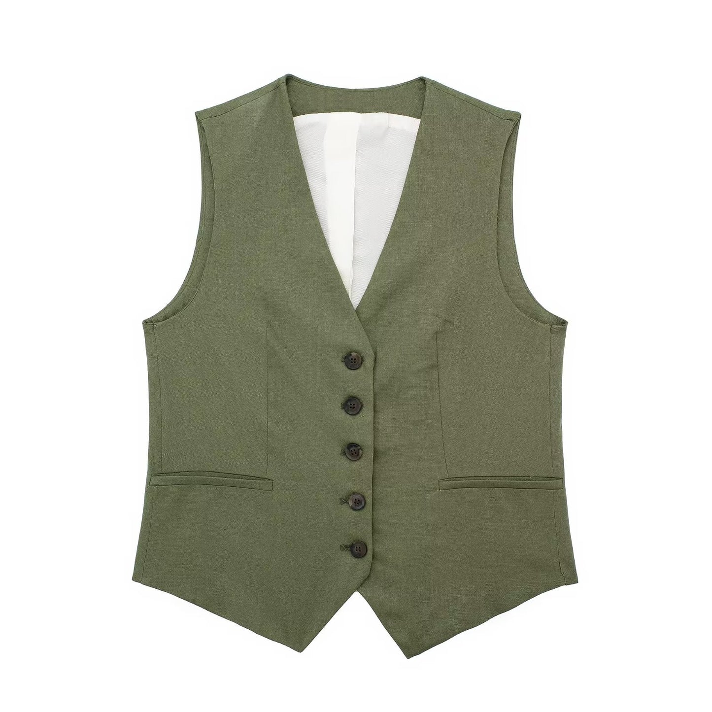 Women's Linen Blend Tank Top Casual
