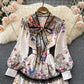 Royal Court Style Floral High-end Sense Dress