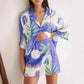 Women's Fashion Casual Printing Suit