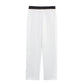 Summer Stitching Corset Top Stitching Waist Pants Suit