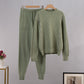 Russian Casual Sweater Pullover Two-piece Suit