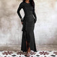 Women's Fashion Flounce Long Sleeve Dress