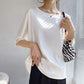 Women's Round Neck Loose Half Sleeve Top