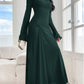 New Trumpet Sleeve Slim-fit Elegant High-elasticity Fashionable Dress