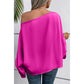 Pull asymétrique à col diagonal, style européen et américain