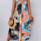 Stylish Summer Casual Loose Sleeveless V-Neck 3D Digital Print Slip Dress