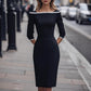 Sexy Strapless Black Patchwork Dress