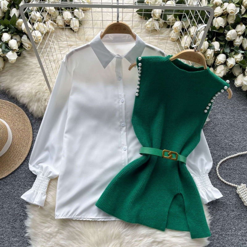 Two-piece Horn Anti-aging Fashion Vest