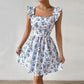 Robe fleurie ajustée à la mode pour femmes