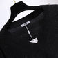 Fat Sister V-neck Sweater Korean Style Gold Velvet Skirt