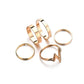 Rose Gold Vintage Zircon Ring Hipster Ladies