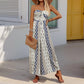 Women's Sleeveless Tube Top Printed Jumpsuit