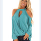 Women's Strapless Halterneck Button Long-sleeved