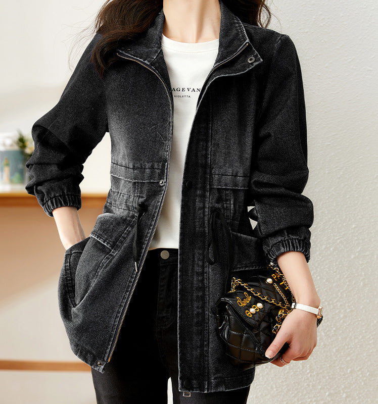 Veste en jean personnalisée à la mode pour femmes